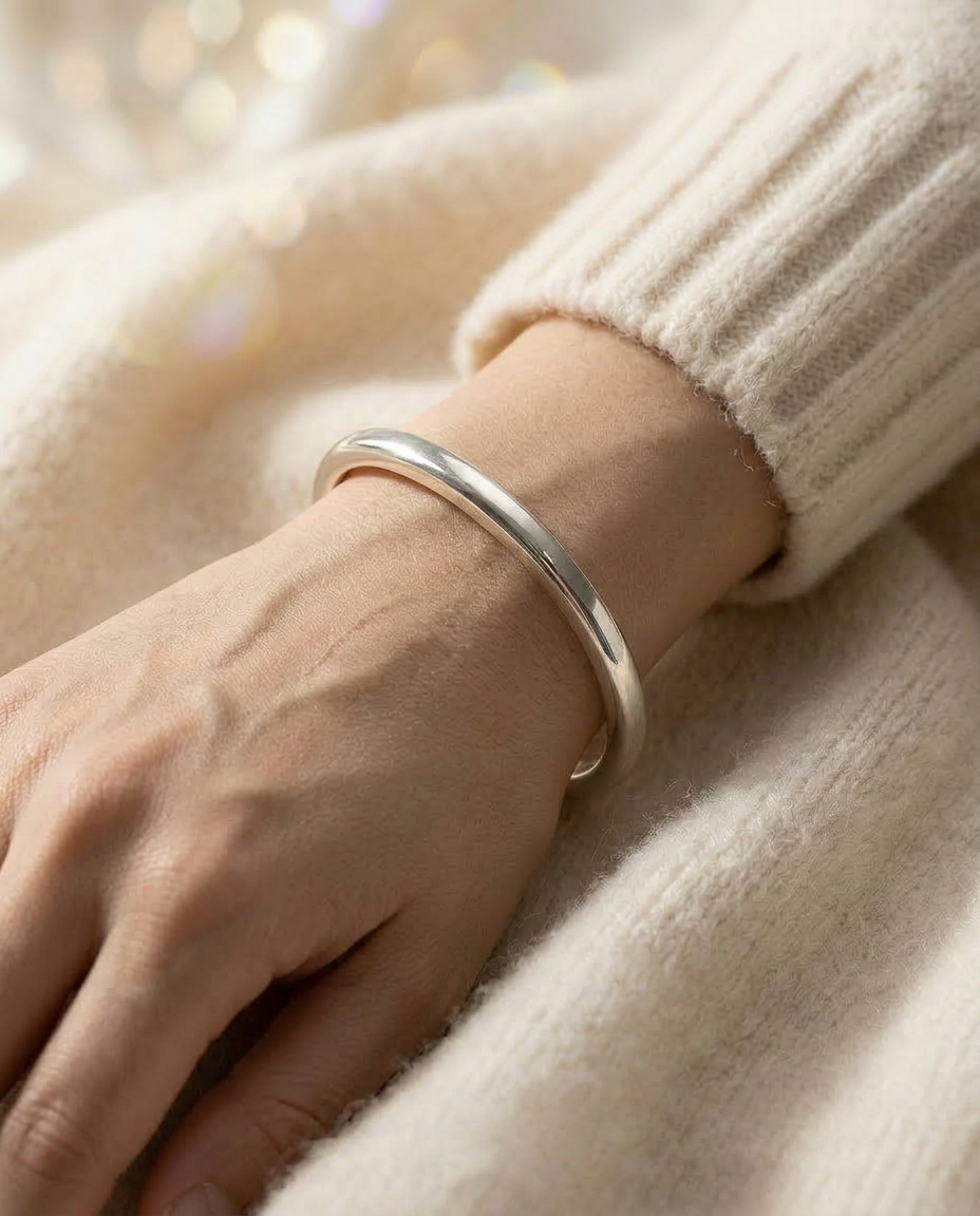 Cuff 925 Sterling Silver Bracelet