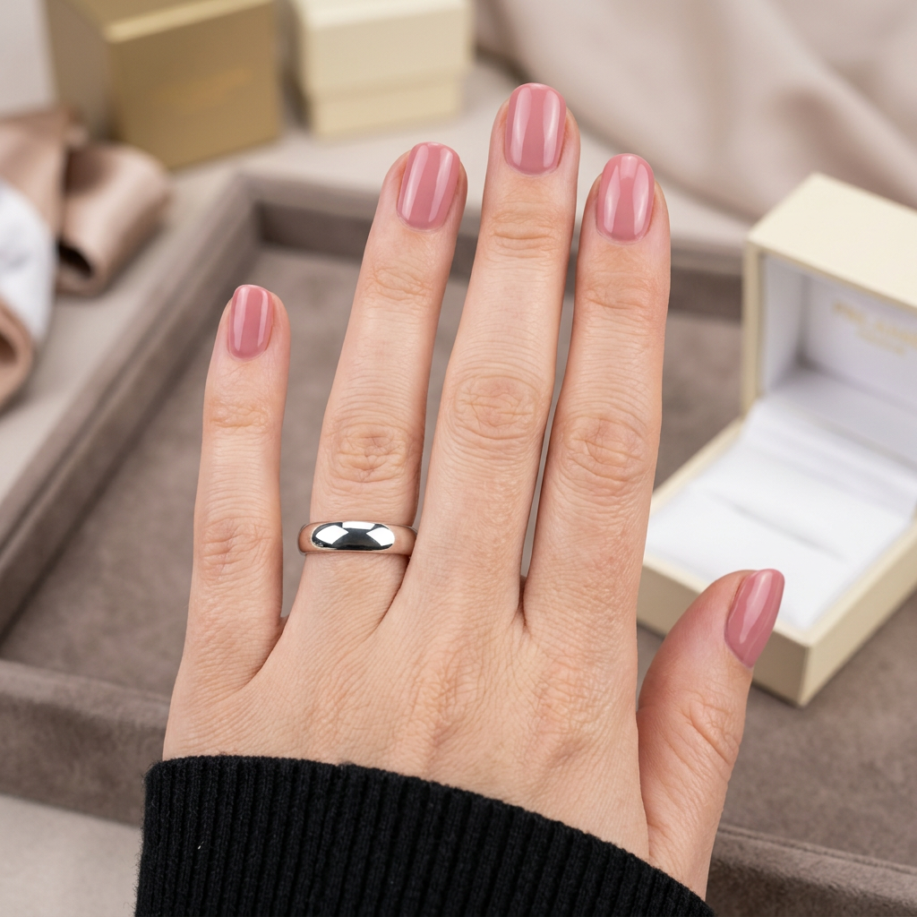 Slät ring i 925 sterlingsilver