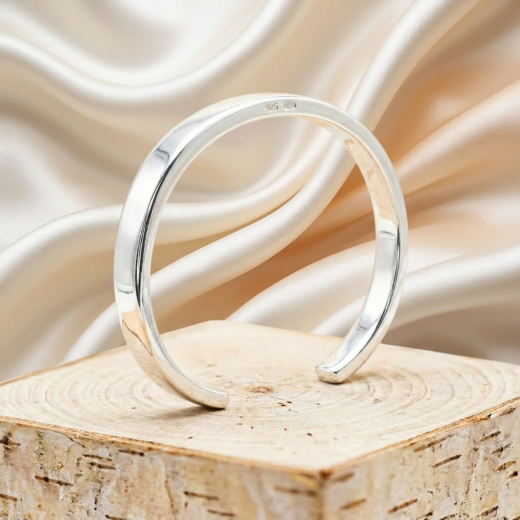 Cuff 925 Sterling Silver Bracelet