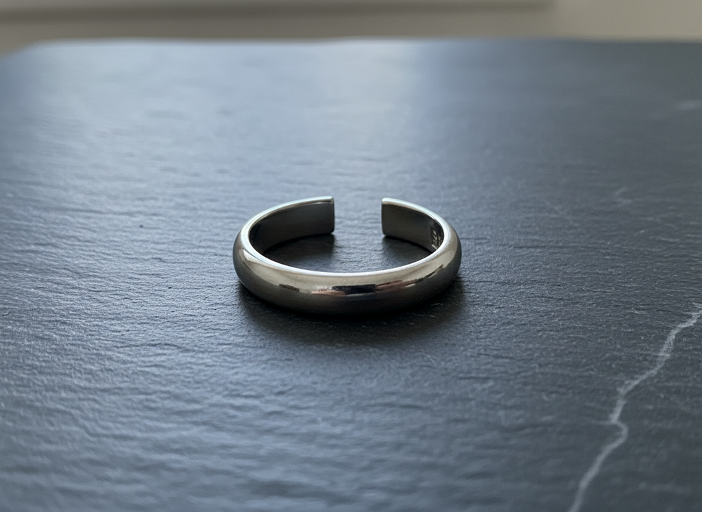 Abgerundeter 925er Sterlingsilberring