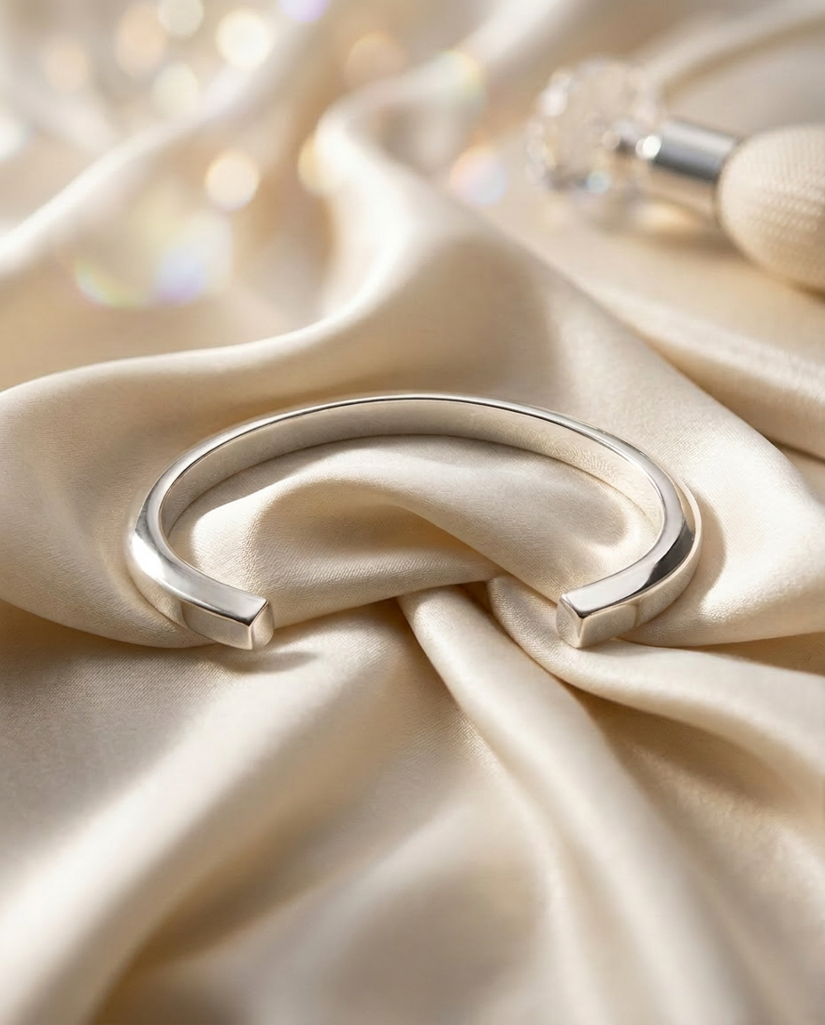 Cuff 925 Sterling Silver Bracelet