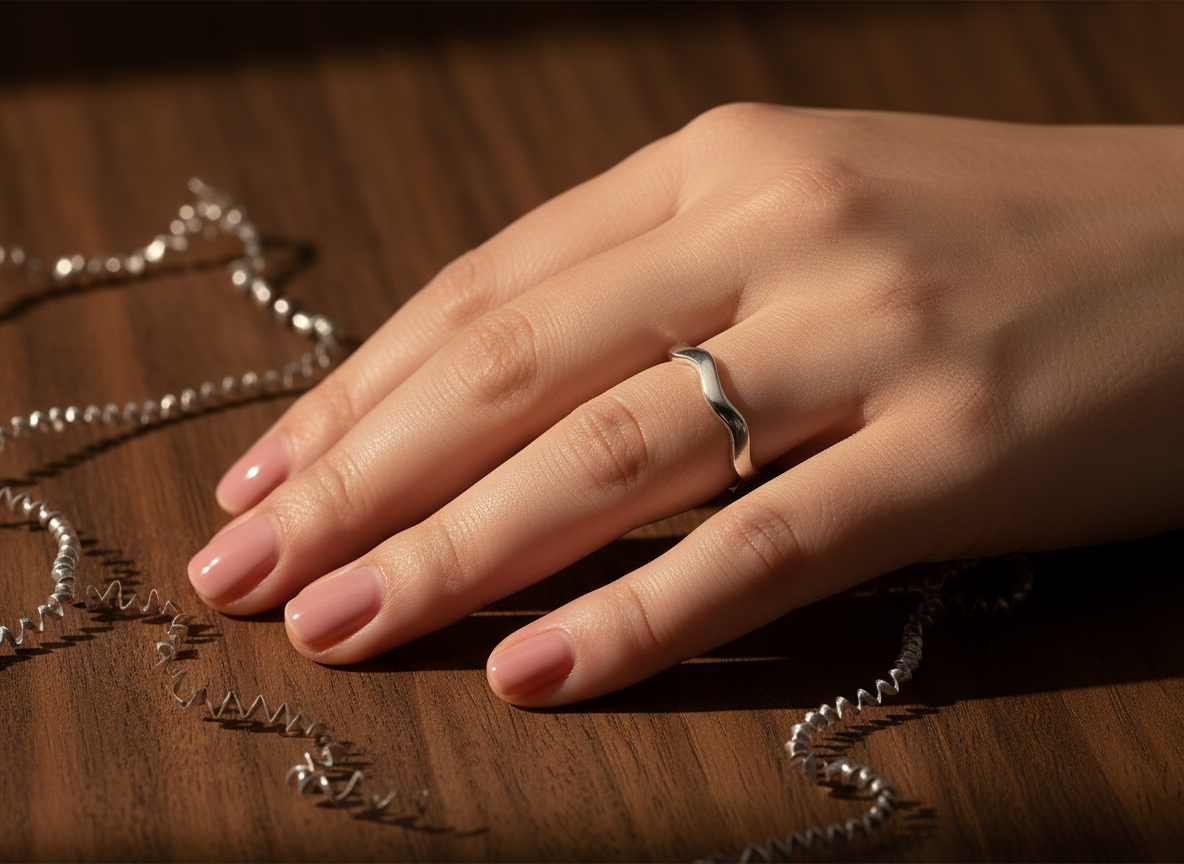 Waves 925 Sterling Silver Ring