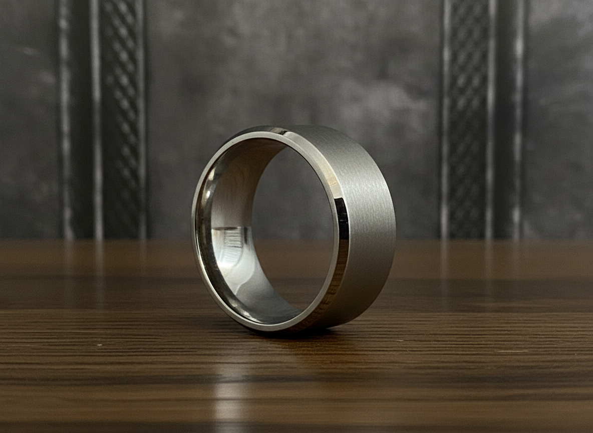 Brushed Titanium ring