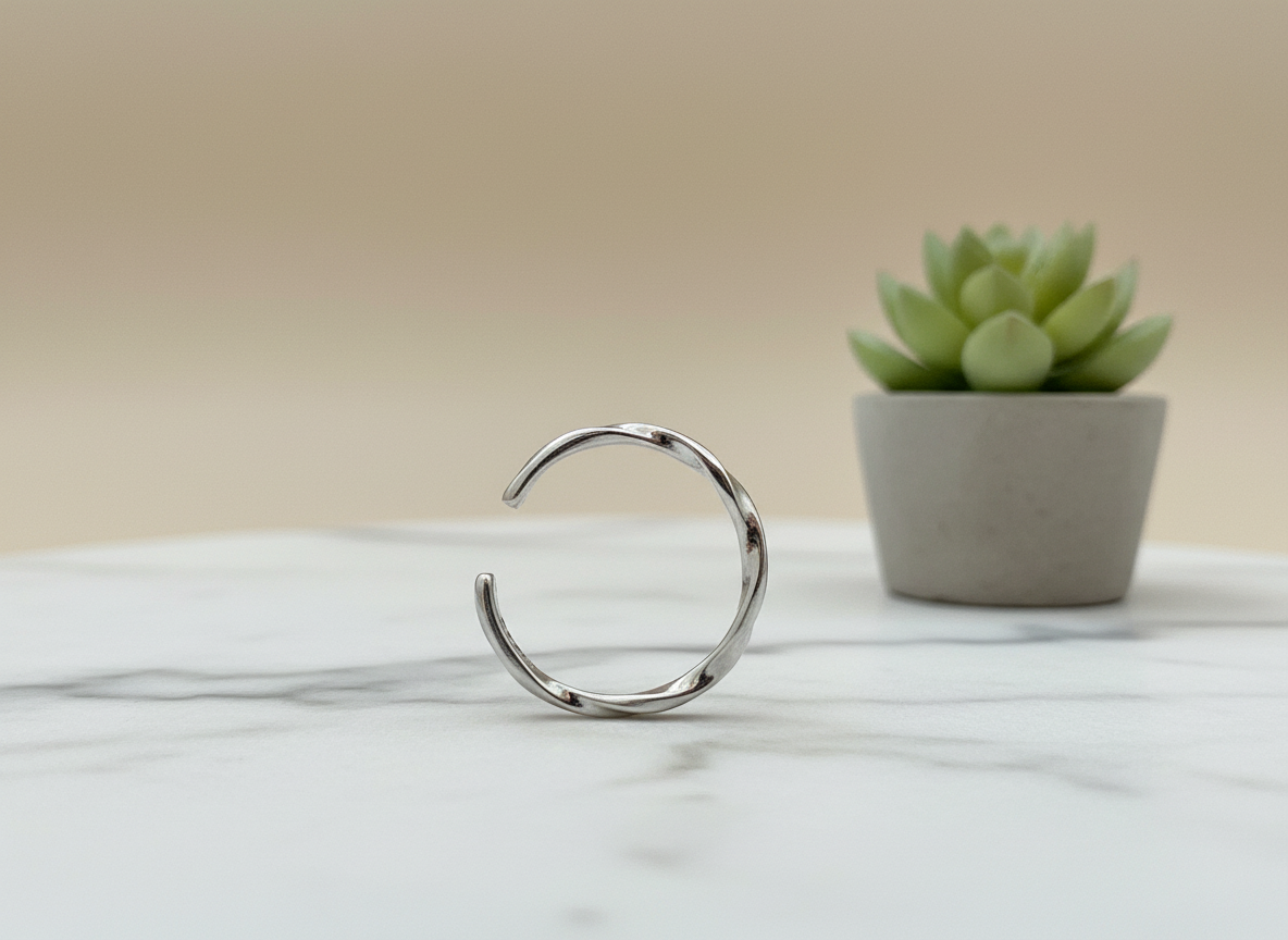 Twisted Wire 925 Sterling Silver Ring