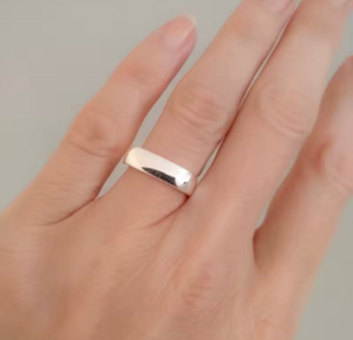 Fyrkantig ring i sterlingsilver 925