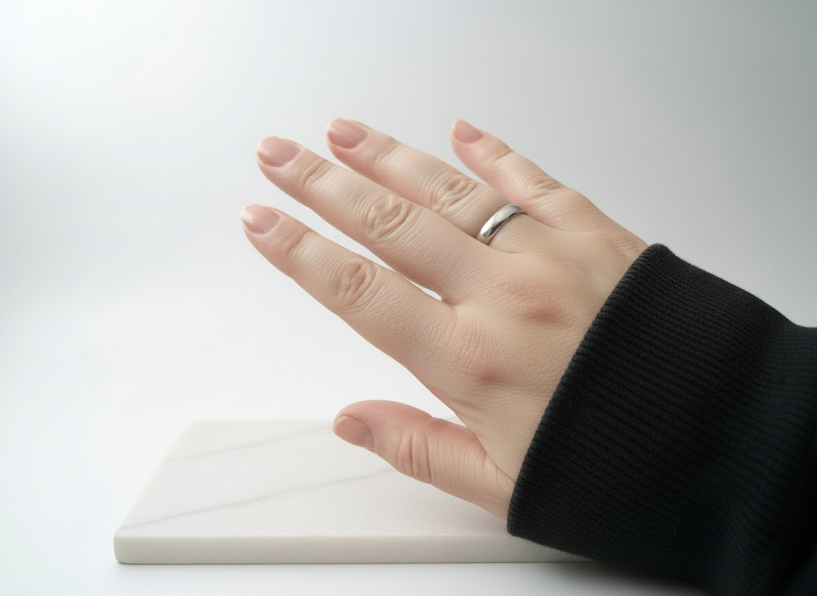 Rounded 925 Sterling Silver Ring