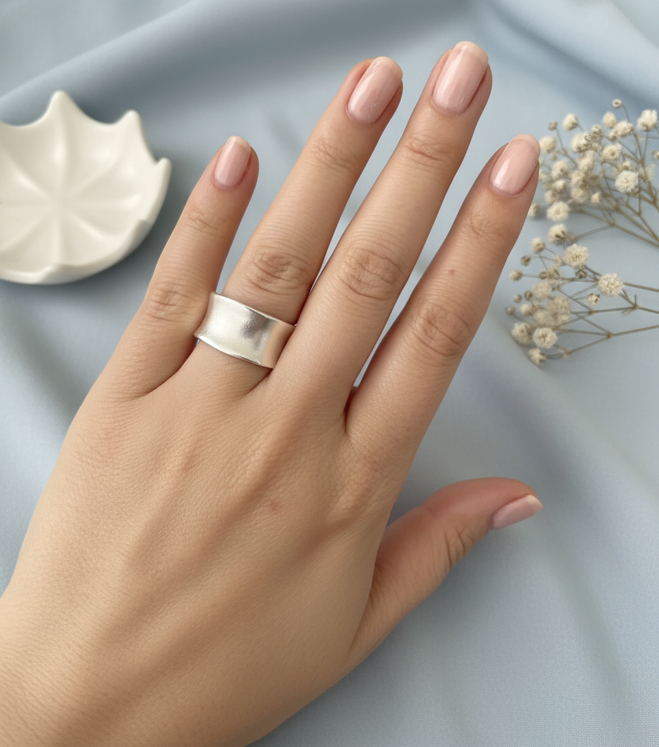 Buckled 925 Sterling Silver Ring